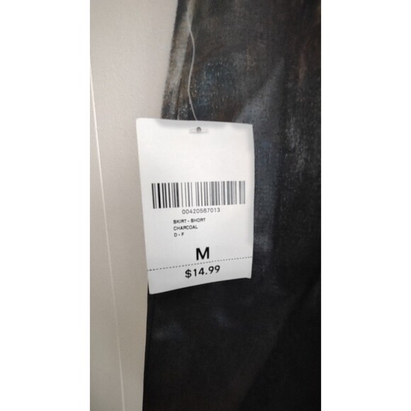 NWT Forever 21 Women's Grey Shiny Cocktail Party Date Night Mini Skirt Size M - Picture 3 of 8